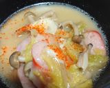 簡単!激ウマ!ウインナー白菜味噌チーズ鍋作り方9写真