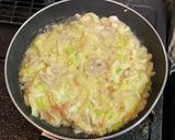 米粉で長ネギと梅干のお好み焼き作り方6写真