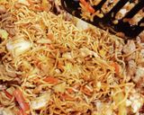 余り焼きそば✕残りご飯＝そば飯チャーハン作り方4写真