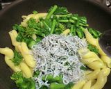 菜の花としらすのペペロンチーノ作り方3写真