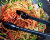 お弁当にもパパっと♩具だくさんナポリタン作り方5写真