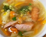 ウィンナーとたっぷり野菜のコンソメスープ作り方4写真