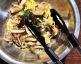 舞茸と椎茸のバジルパスタ作り方5写真