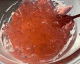 簡単！春色桃の杏仁豆腐♪作り方4写真