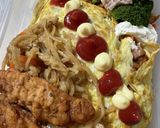 玉子３個☆ニンニク風味チキンオムライス作り方4写真