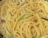 春香る♪蕗の薹とクリームチーズのパスタ作り方7写真