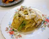 春香る♪蕗の薹とクリームチーズのパスタ作り方8写真