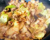 菜の花・キムチ焼きそば作り方6写真