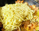 菜の花・キムチ焼きそば作り方7写真