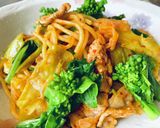 菜の花・キムチ焼きそば作り方12写真