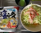 サッポロ一番塩味キャベ玉天津めん作り方1写真