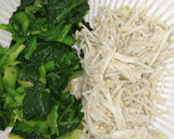 ほうれん草とえのきの簡単麺つゆ和え作り方1写真