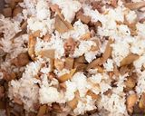 煮詰めて混ぜる！鶏ゴボウ飯！作り方3写真
