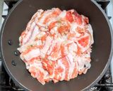 豚バラ肉と牡蠣と春菊と春雨の重ね煮作り方6写真
