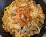 豚キムチャーハンのチーズグリル焼き作り方3写真