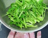 セリとベーコンの時短簡単でも美味なパスタ作り方2写真