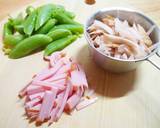 スナップえんどうとごぼうの胡麻サラダ作り方1写真