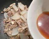 舞茸と豚バラ大根のガリバタ炒め作り方12写真