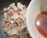 舞茸と豚バラ大根のガリバタ炒め作り方12写真