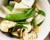 肉無豆腐簡単きな粉味噌クリーム味野菜炒め作り方14写真