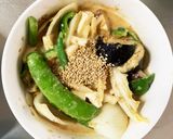 肉無豆腐簡単きな粉味噌クリーム味野菜炒め作り方18写真