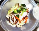 お一人様☆きな粉ポン味根菜たっぷり野菜炒作り方10写真