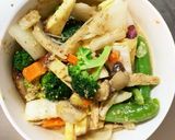 お一人様☆きな粉ポン味根菜たっぷり野菜炒作り方17写真