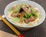 沖縄ラフテーで肉野菜そば作り方4写真