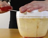 ［糖質制限］春香る＊さくらチーズプリン作り方3写真