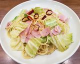 春キャベツとベーコンのペペロンチーノ作り方4写真