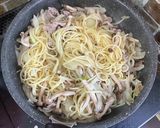 しめじと玉ねぎの醤油バタースパゲッティ♬作り方5写真