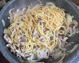 しめじと玉ねぎの醤油バタースパゲッティ♬作り方7写真