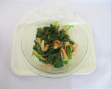 レンジで小松菜の煮びたし作り方4写真