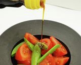 トマトとスナップえんどうのポン酢和え作り方3写真