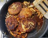 ワンパン煮込みハンバーグ作り方4写真