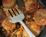 ワンパン煮込みハンバーグ作り方5写真