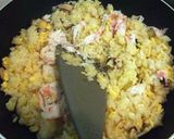 若松葉ガニのカニレタスチャーハン作り方7写真