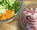 豚バラの野菜炒め作り方1写真