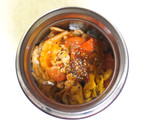 豚こまとトマトの黒胡椒炒め丼作り方5写真