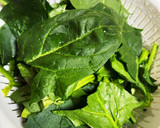 牡蠣とほうれん草と豆腐の炒め物作り方1写真
