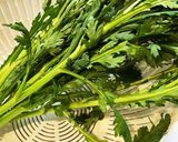 簡単　春菊サラダ作り方1写真
