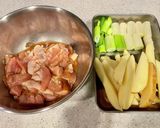 鶏肉と新じゃがの梅酢焼き作り方1写真