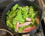 菜の花＆卵＆魚肉ソーセージで春のラーメン作り方4写真