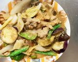 簡単きな粉梅ソース味豚こま大根青椒肉絲風作り方14写真