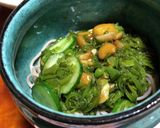 和えて乗せるだけめかぶそば作り方3写真