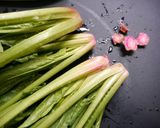 ダイエット！牛ほうれん草マヨわさ醤油炒め作り方1写真