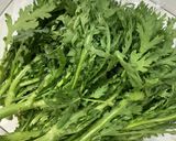 旨っ！最高に美味しい春菊の胡麻和え♪作り方1写真