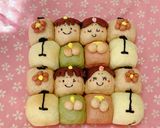 おひなさまのちぎりパン作り方13写真