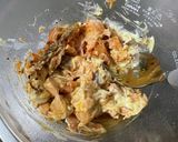 食べるラー油マヨおにぎり☆焼きそば弁当作り方1写真