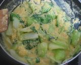チンゲン菜のカルボナーラ♬♫作り方4写真